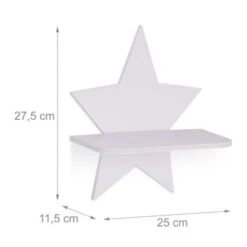 Relaxdays Wandregal Stern Kinderzimmer 11 Relaxdays Wandregal Stern Kinderzimmer -Mytoys Home Store 30745132 04