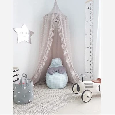 Syntek Kinderhaus Spitze Kinderbett Vorhang Chiffon Moskitonetz Kinderbett Vorhang Moskitonetz 6 Syntek Kinderhaus Spitze Kinderbett Vorhang Chiffon Moskitonetz Kinderbett Vorhang Moskitonetz – Bild 4