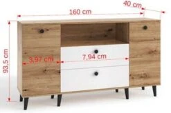 Feldmann-Wohnen Kommode Sideboard Clea 160x40x93,5cm -Mytoys Home Store 30866042 04