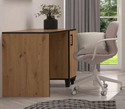 Feldmann-Wohnen Schreibtisch Bürotisch Pola 100x56x75cm Artisan Eiche 1-türig 4 Feldmann-Wohnen Schreibtisch Bürotisch Pola 100x56x75cm Artisan Eiche 1-türig – Bild 2