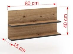 Feldmann-Wohnen Wandregal Wandboard Pola 80x15x40cm Artisan Eiche 8 Feldmann-Wohnen Wandregal Wandboard Pola 80x15x40cm Artisan Eiche -Mytoys Home Store 30933480 03