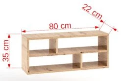 Feldmann-Wohnen Wandregal Regal Livia 80x22x35cm Artisan Eiche -Mytoys Home Store 31005276 03