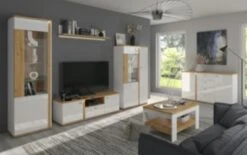 Feldmann-Wohnen Sideboard Kommode Avila 94cm Eiche Artisan Front MDF Weiß Hochglanz 9 Feldmann-Wohnen Sideboard Kommode Avila 94cm Eiche Artisan Front MDF Weiß Hochglanz -Mytoys Home Store 31005289 04