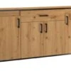 Feldmann-Wohnen Kommode Sideboard Pola 160x40x90cm Artisan Eiche 4-türig