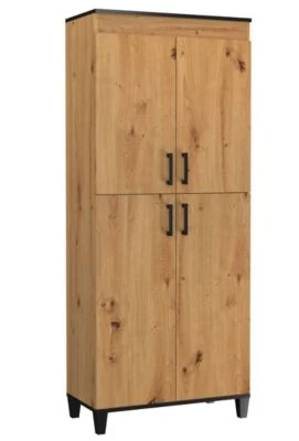 Feldmann-Wohnen Stauraumschrank Kleiderschrank Pola 80x40x193cm Artisan Eiche 4-türig 3 Feldmann-Wohnen Stauraumschrank Kleiderschrank Pola 80x40x193cm Artisan Eiche 4-türig