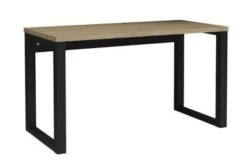 Feldmann-Wohnen Schreibtisch Bürotisch Maro 135x65x75cm Schwarz Artisan Eiche