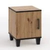 Feldmann-Wohnen Nachtkonsole Nachtschrank Pola 40x40x52cm Artisan Eiche 1-türig -Mytoys Home Store 31005319 01