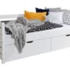 TICAA Sofabett Naomi Inkl. 2x Schubkästen, 120x200, Weiß -Mytoys Home Store 31086743 01