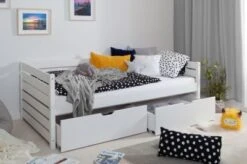 TICAA Sofabett Naomi Inkl. 2x Schubkästen, 120x200, Weiß -Mytoys Home Store 31086743 03