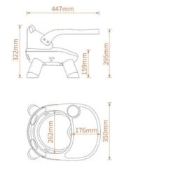 Syntek Kinder Esszimmerstuhl Multifunktional Erhöht Werden Kann Home Baby Rückenlehne Stuhl Cartoon Hocker -Mytoys Home Store 31118291 05