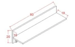 Feldmann-Wohnen Lowboard Wandregal Lamelix 2-türig -Mytoys Home Store 31279241 04
