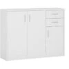 Feldmann-Wohnen Kommode SCONTO Sideboard Anrichte 109cm 3-türig Mit 2 Schubladen -Mytoys Home Store 31279830 01