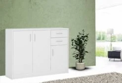 Feldmann-Wohnen Kommode SCONTO Sideboard Anrichte 109cm 3-türig Mit 2 Schubladen -Mytoys Home Store 31279830 02