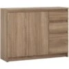 Feldmann-Wohnen Kommode Armadio Sideboard 109cm Grifflos 3-türig Mit 2 Schubladen -Mytoys Home Store 31280092 01