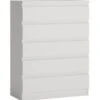 Feldmann-Wohnen Highboard Viva Schubladenkommode 77x40x104cm Grifflos