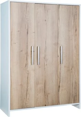 Schardt Kleiderschrank Eco Plus 3-trg., Weiß/Halifax Eiche 3 Schardt Kleiderschrank Eco Plus 3-trg., Weiß/Halifax Eiche