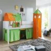 Relita Vorhangset Mit Turm Für Spielbetten, Grün/orange 1 Relita Vorhangset Mit Turm Für Spielbetten, Grün/orange -Mytoys Home Store 4203984 01