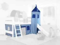 Relita Vorhangset Mit Turm Für Spielbetten, Delphin Blau