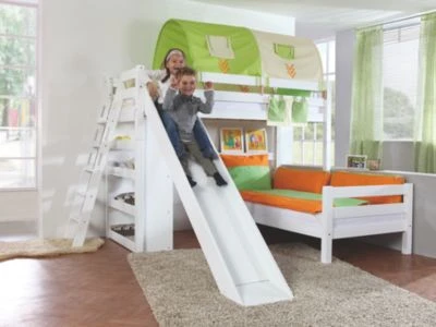 Relita Spielbett Sky, Buche Weiß Lackiert, 90 X 200 Cm 3 Relita Spielbett Sky, Buche Weiß Lackiert, 90 X 200 Cm