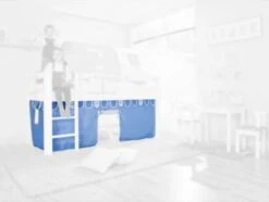 Relita Vorhangset Für Spielbetten, Hellblau