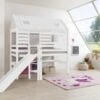 Relita Spielbett, Holzhütte Tom, Kernbuche Massiv, Geölt, 90 X 200 Cm -Mytoys Home Store 4204082 01