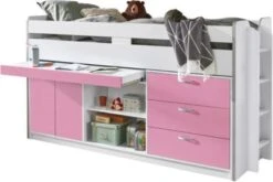 Relita Hochbett Bonny, Weiß/ Rosa, 90 X 200 Cm -Mytoys Home Store 4204083 03