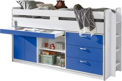 Relita Hochbett Bonny, Weiß/ Blau, 90 X 200 Cm 5 Relita Hochbett Bonny, Weiß/ Blau, 90 X 200 Cm – Bild 3