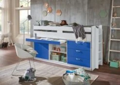 Relita Hochbett Bonny, Weiß/ Blau, 90 X 200 Cm 10 Relita Hochbett Bonny, Weiß/ Blau, 90 X 200 Cm -Mytoys Home Store 4204084 04