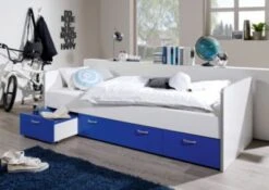 Relita Sofabett Bonny, Weiß/blau, 90 X 200 Cm