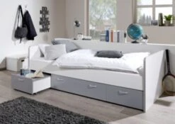 Relita Sofabett Bonny, Weiß/silber, 90 X 200 Cm