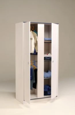 PARISOT Kleiderschrank 2-türig "Smoozy 11" Weiß 4 PARISOT Kleiderschrank 2-türig "Smoozy 11" Weiß – Bild 2