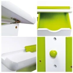 Kinderschreibtisch PIJII, Höhenverstellbar, Weiß/grün Von Inter Link -Mytoys Home Store 4454467 04