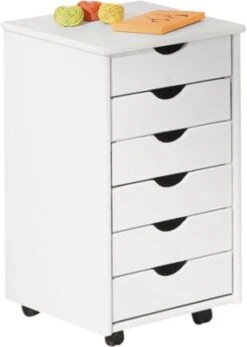 Inter Link Rollcontainer Massivholz, Weiß Lackiert 10 Inter Link Rollcontainer Massivholz, Weiß Lackiert -Mytoys Home Store 4568172 03