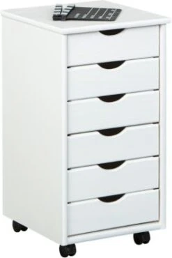 Inter Link Rollcontainer Massivholz, Weiß Lackiert 13 Inter Link Rollcontainer Massivholz, Weiß Lackiert -Mytoys Home Store 4568172 06