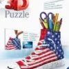 Ravensburger 3D-Puzzle Sneaker Utensilo, H12 Cm, 108 Teile, American Style 2 Ravensburger 3D-Puzzle Sneaker Utensilo, H12 Cm, 108 Teile, American Style -Mytoys Home Store 4572471 01