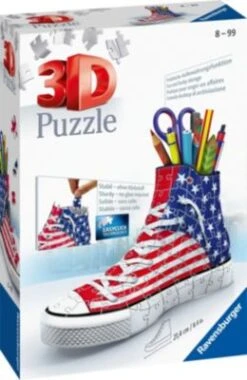 Ravensburger 3D-Puzzle Sneaker Utensilo, H12 Cm, 108 Teile, American Style 7 Ravensburger 3D-Puzzle Sneaker Utensilo, H12 Cm, 108 Teile, American Style -Mytoys Home Store 4572471 03