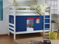 Relita Vorhangset Für Spielbett Inkl. Hakenband, MAGNUM, BENI Und JAN, Blau/rot