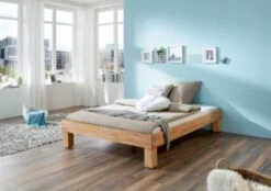 Relita Futonbett MANUELA, Kernbuche Massiv, Geölt, 90 X 200 Cm