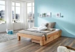 Relita Futonbett MANUELA, Kernbuche Massiv, Geölt, 90 X 200 Cm -Mytoys Home Store 5117155 05