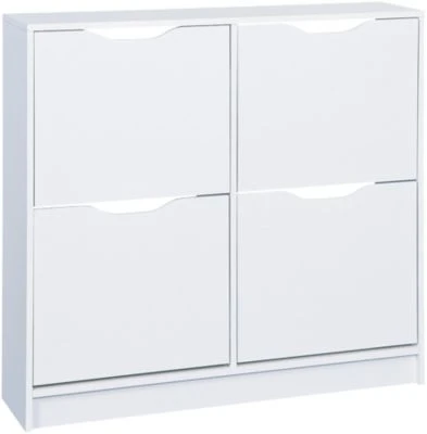 Inter Link Schuhschrank Twedt, 4 Kippfächer, Weiss 3 Inter Link Schuhschrank Twedt, 4 Kippfächer, Weiss