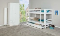 Inter Link Etagenbett Rick, Kiefer Massiv, Weiß, 90x190 Cm -Mytoys Home Store 5197026 04