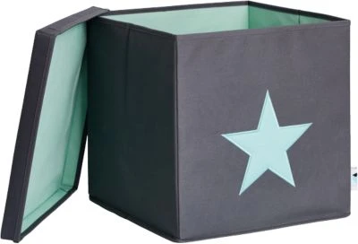 STORE IT! Ordnungsbox Stern, Mit Stabilem Deckel, Grau/mint 3 STORE IT! Ordnungsbox Stern, Mit Stabilem Deckel, Grau/mint