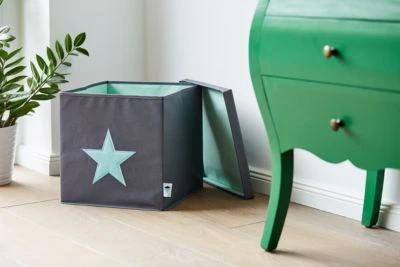 STORE IT! Ordnungsbox Stern, Mit Stabilem Deckel, Grau/mint 5 STORE IT! Ordnungsbox Stern, Mit Stabilem Deckel, Grau/mint – Bild 3