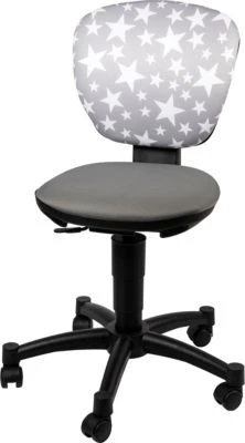 TOPSTAR Drehstuhl Ergokid 15 Jet, Sterne Grau/weiß