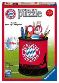 Ravensburger 3D-Puzzle Utensilo, Ø8 X 9,5 Cm, 54 Teile, FC Bayern München
