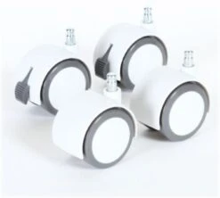 Rollensatz Für Babybay, Parkett Geeignet, Weiß