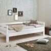Relita Einzelbett EMILIA, Buche Massiv, Weiß Lackiert, 90/180 X 200 Cm