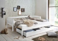 Relita Einzelbett EMILIA, Buche Massiv, Weiß Lackiert, 90/180 X 200 Cm -Mytoys Home Store 6844181 06