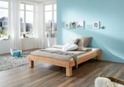 Relita Futonbett MANUELA, Kernbuche Massiv, Bio Geölt, 100 X 200 Cm