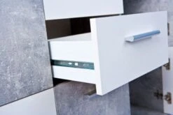 Inter Link Beton/Weiß Kommode "Chesa" 115x30x77 Cm -Mytoys Home Store 6917033 04